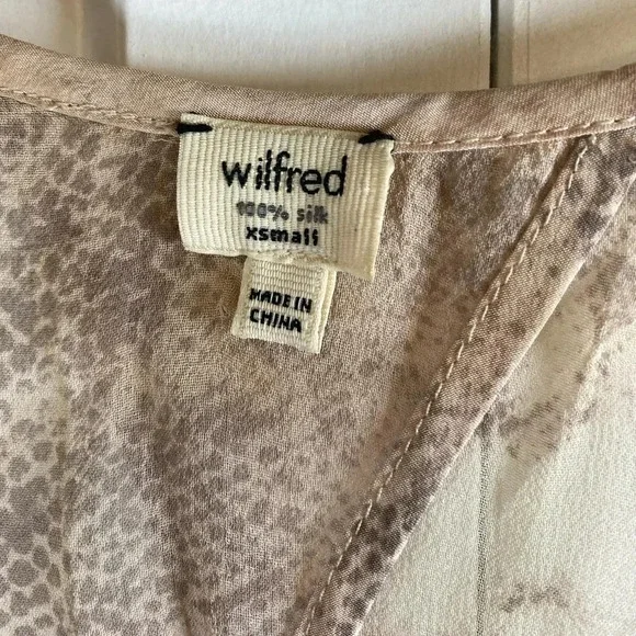 Wilfred - python pattern sheer Dress - back cutout -  XSmall - Picture 3 of 3